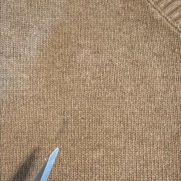 Maje Mirelle Camel Mock Layered Blouse and Wool V-Neck Sweater Pullover Size 2 - Picture 16 of 16